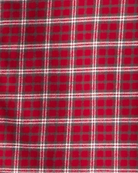 Boys Plaid Cotton Long-Sleeve Button-Down Shirt - Red