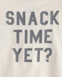 Toddler Boy Cookies & Milk Long-Sleeve Graphic Tee - Cream