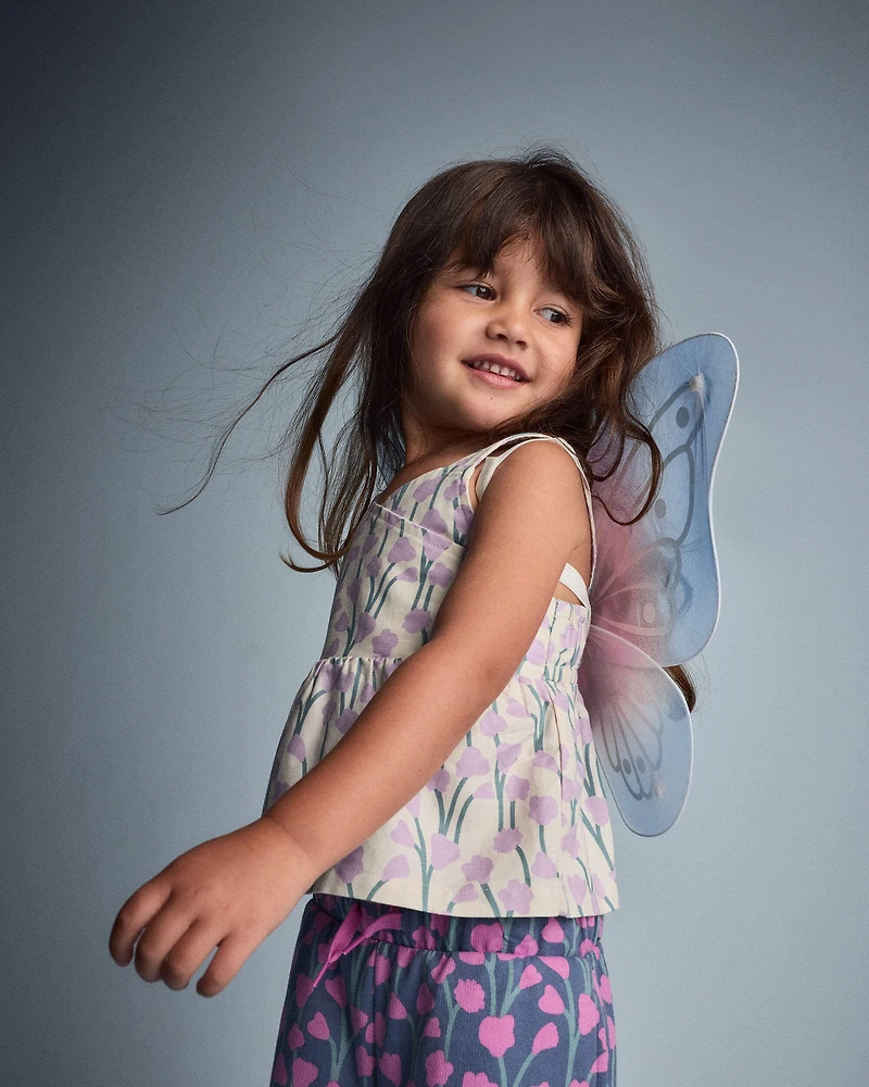 Toddler Girl Iridescent Butterfly Wings
