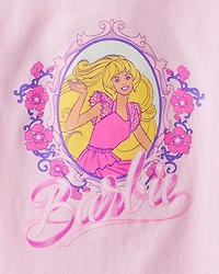Girls 3-Pack Barbie Long-Sleeve Graphic Tees