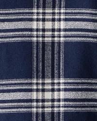 Kid Organic Cotton Button-Front Flannel Shirt
