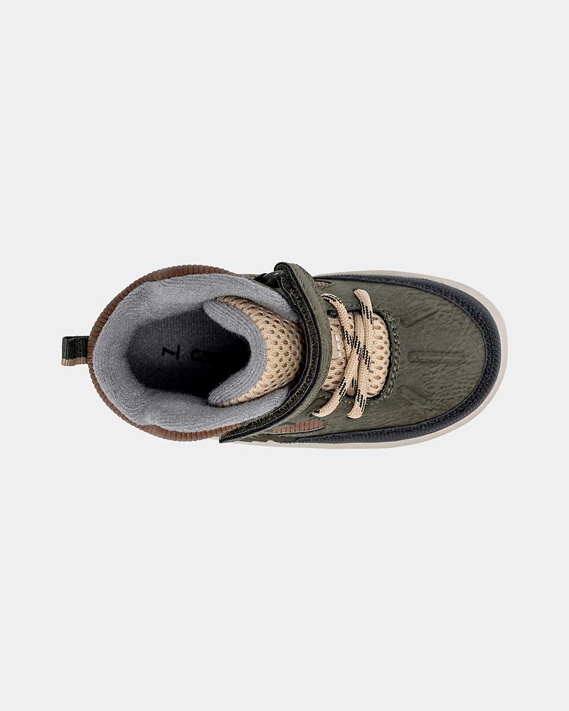 Toddler Boy Ankle Boots - Olive