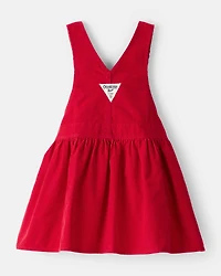 Toddler Girl Corduroy Skirtall - Red