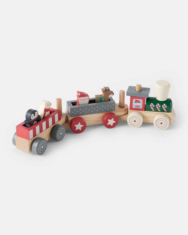 Christmas Train Wooden Toy Set