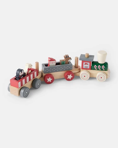 Christmas Train Wooden Toy Set
