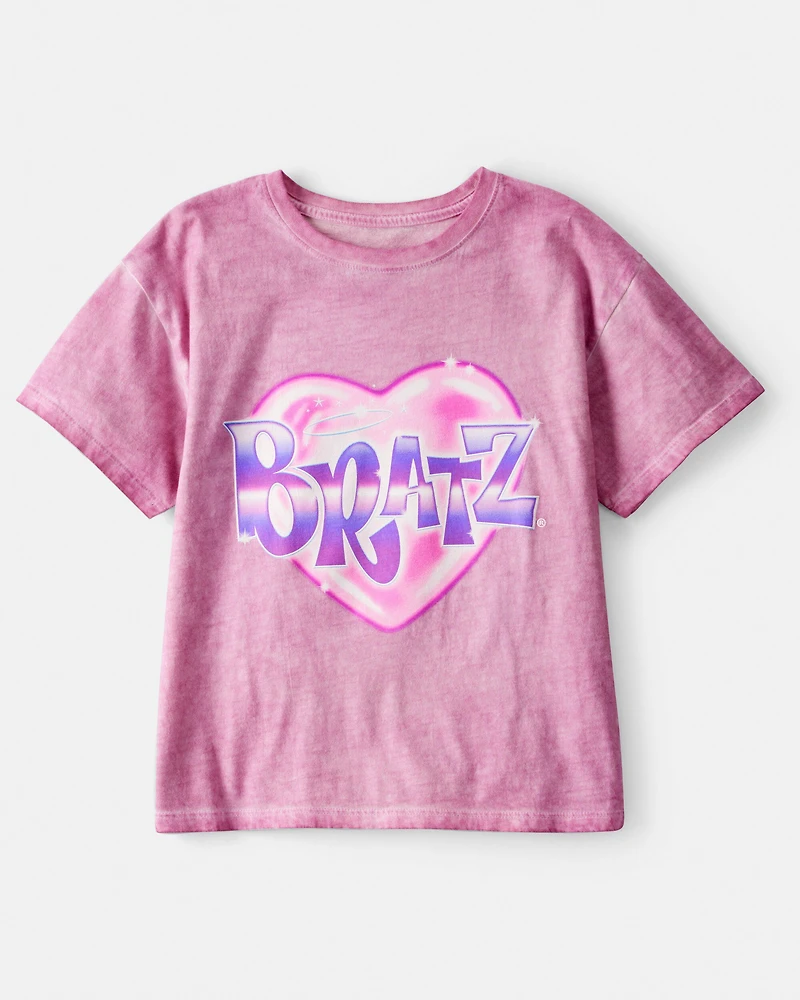 Girls Bratz Short-Sleeve Graphic Tee - Pink