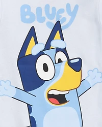 Toddler Boy Bluey Snug Fit Cotton 2-Piece Pajamas - Blue