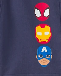 Baby Boy 2-Piece ©Marvel Spider-Man Short-Sleeve Top & Short Set - Blue