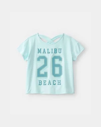 Girls 'Malibu Beach' Active Top - Blue