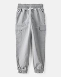 Boys Cotton Fashion Cargo Pants - Grey