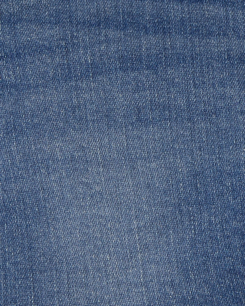 Girls Denim Midi Shorts - Dark Wash