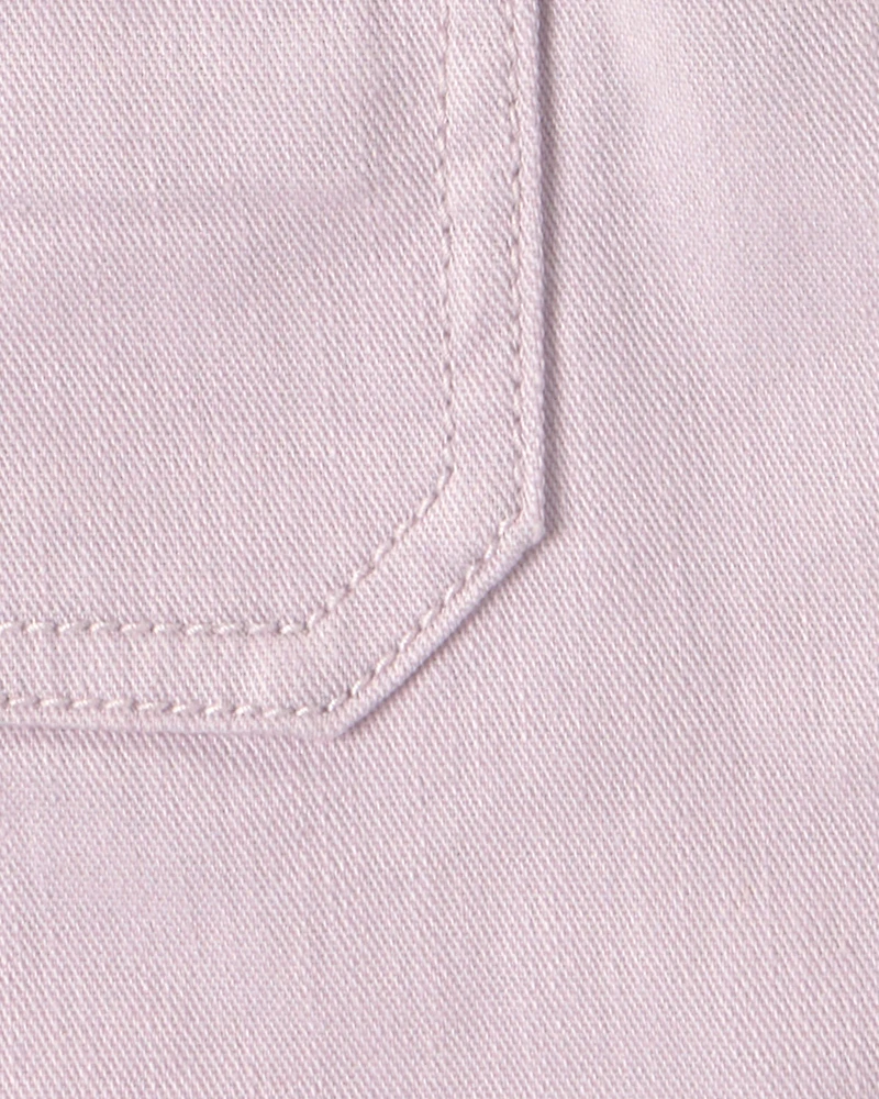 Baby Girl Twill Skirtall - Purple