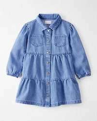 Toddler Girl Organic Cotton Denim Dress