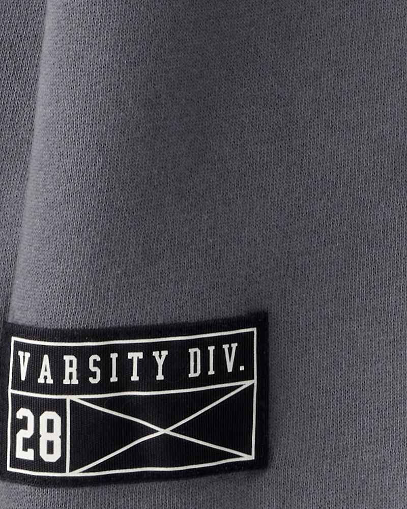 Boys Color-Block Pullover Sweatshirt - Black