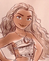 Toddler Girl 2-Piece Disney© Moana Fleece Pullover Sweatshirt & Skort Set - Orange