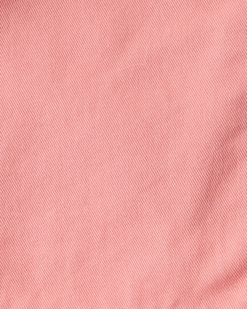 Girls Cotton Skirt - Coral