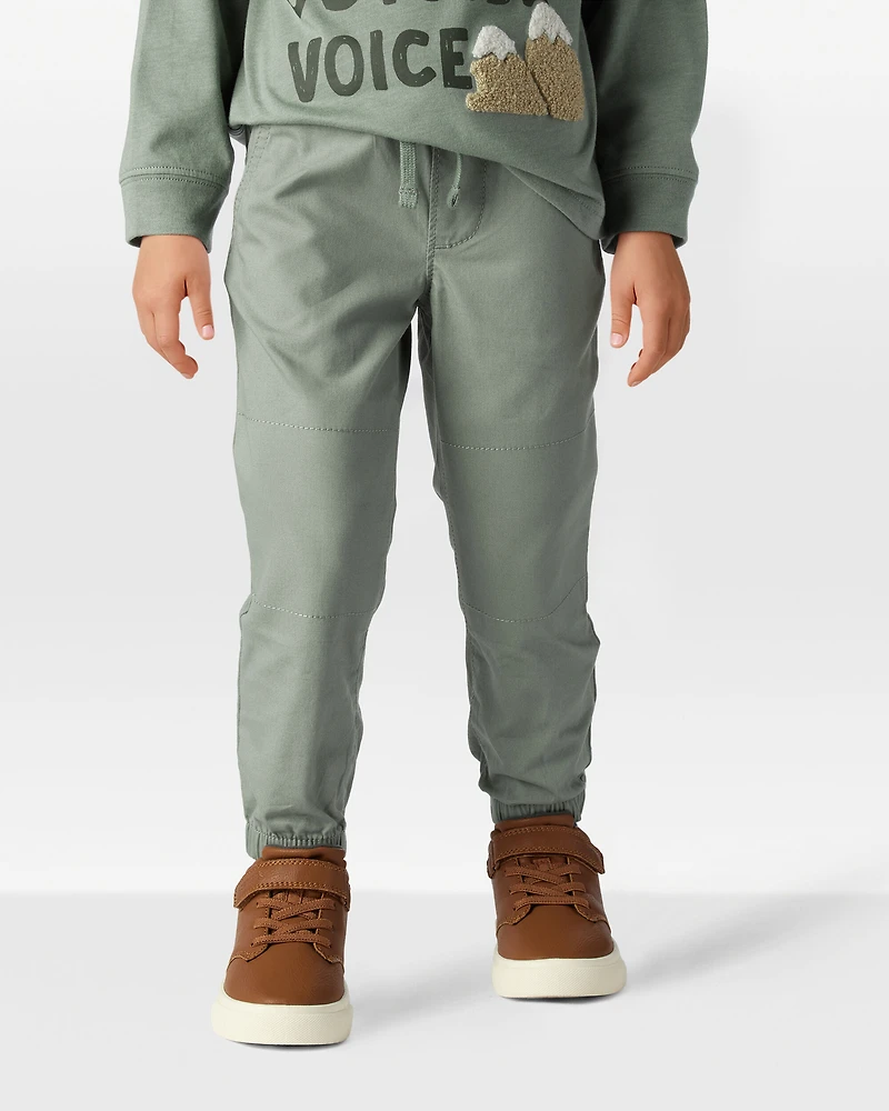 Toddler Boy Cotton Everyday Pull-On Jogger - Green