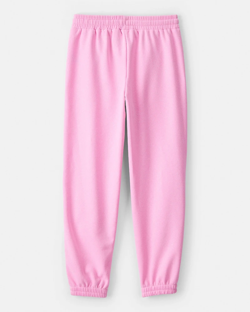 Girls Wicked Glinda Sparkle Butterfly Joggers - Pink