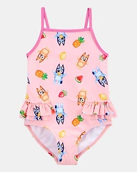 Toddler Girl Bluey™ 1-Piece Swimsuit - Pink