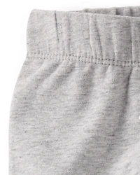 Baby 2-Pack Organic Cotton Pants in Heather Grey & Deep Teal