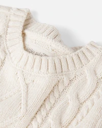 Baby Organic Cotton Cable Knit Sweater