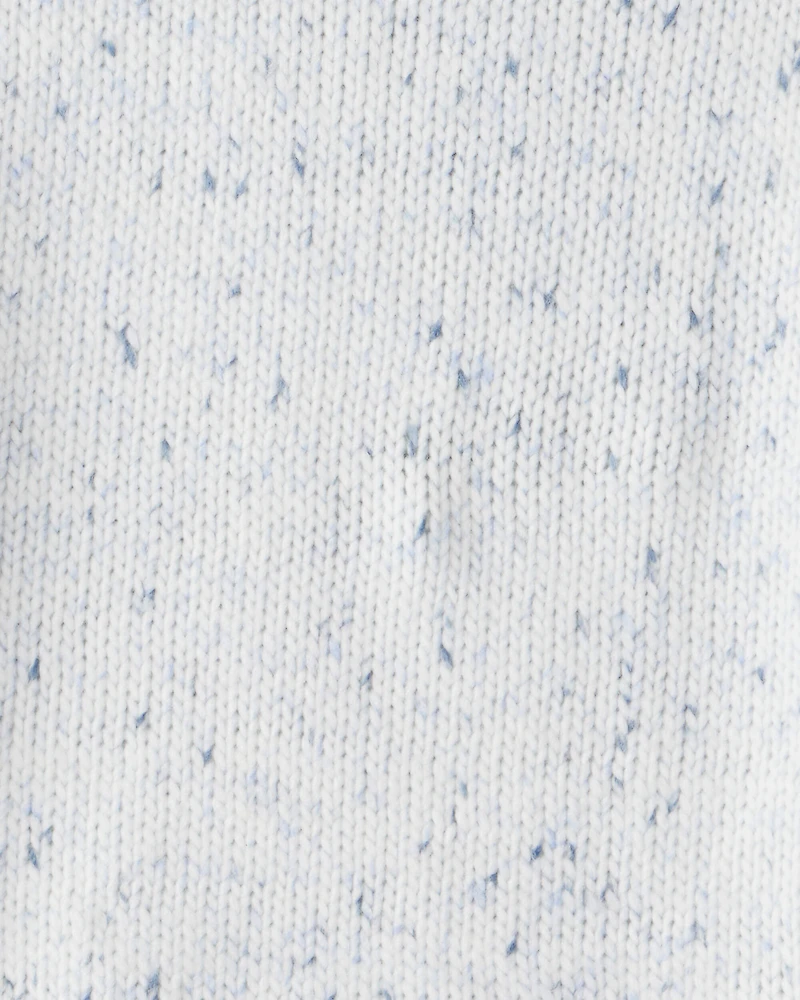 Girls Mock Neck Sweater - Blue