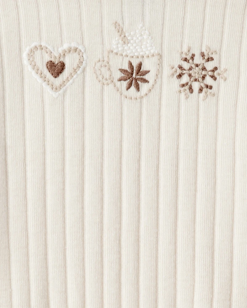 Baby Girl Long-Sleeve Top - Ivory