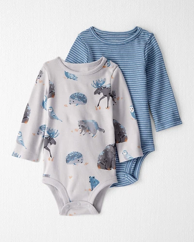 Baby 2-Pack Organic Cotton Bodysuits