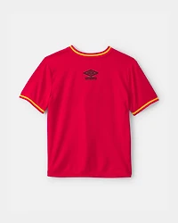 Kids 2-Piece Umbro Spain Soccer Jersey & Short Set - Red/Yellow/Black