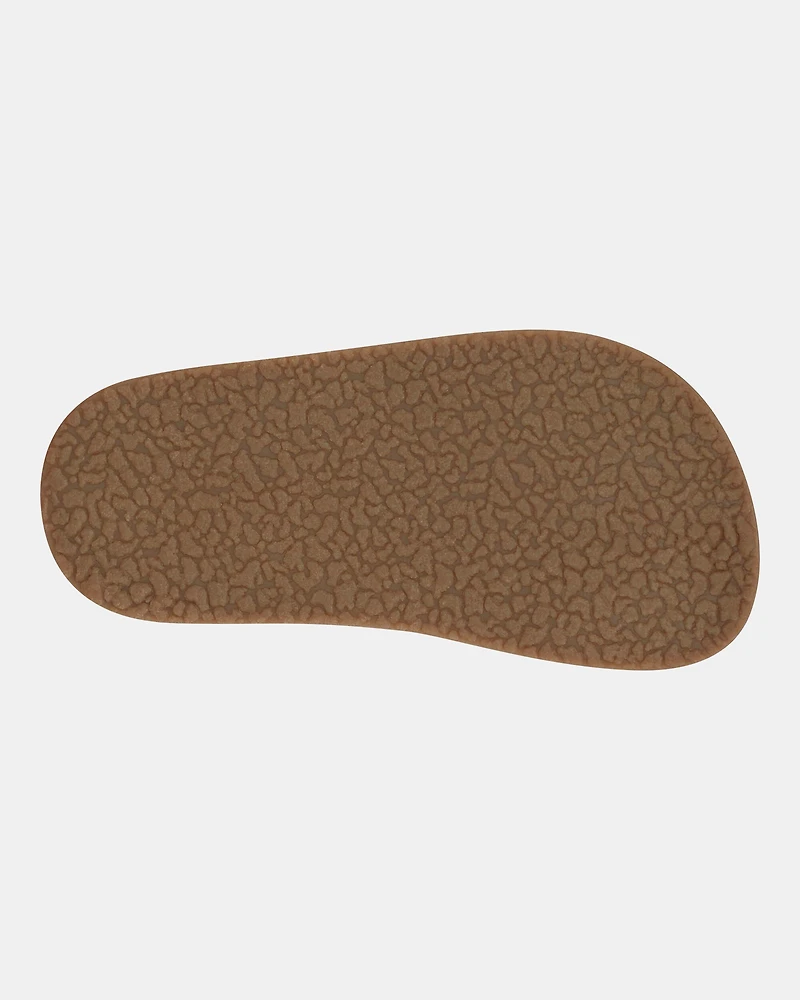 Toddler Flatbed Sandals - Tan