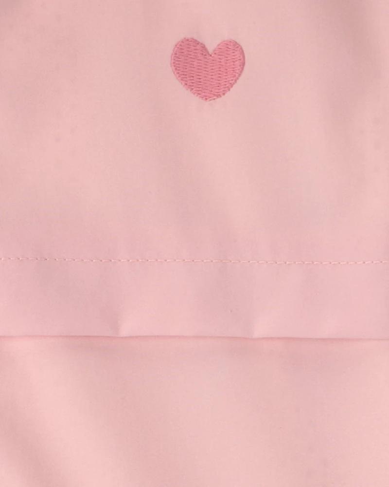 Toddler Girl Heart Zip-Up Hoodie - Pink