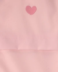 Toddler Girl Heart Zip-Up Hoodie - Pink
