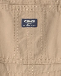 Toddler Boy Canvas Shortall - Khaki