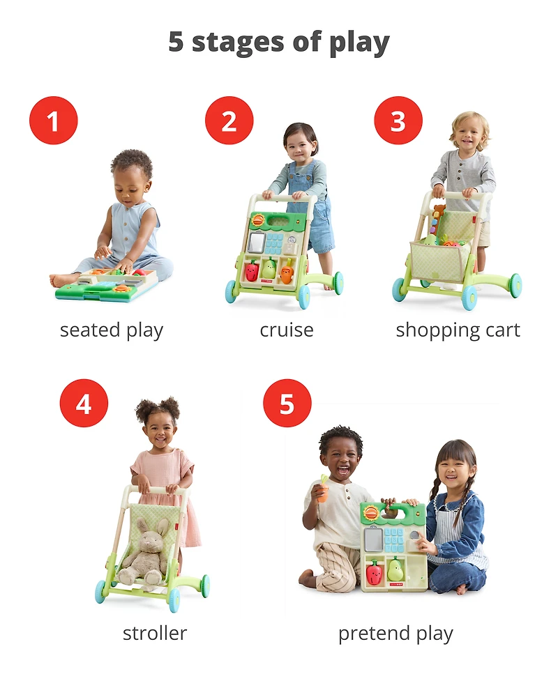 Farmstand 5-in-1 Grow Along Activity Walker Baby Toy