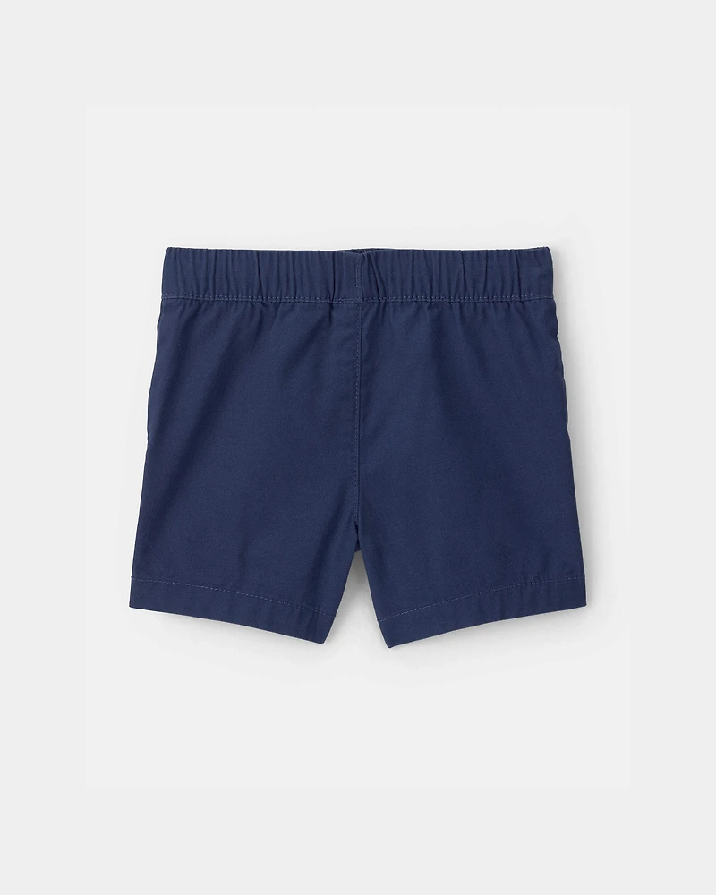 Baby Boy Canvas Shorts - Blue