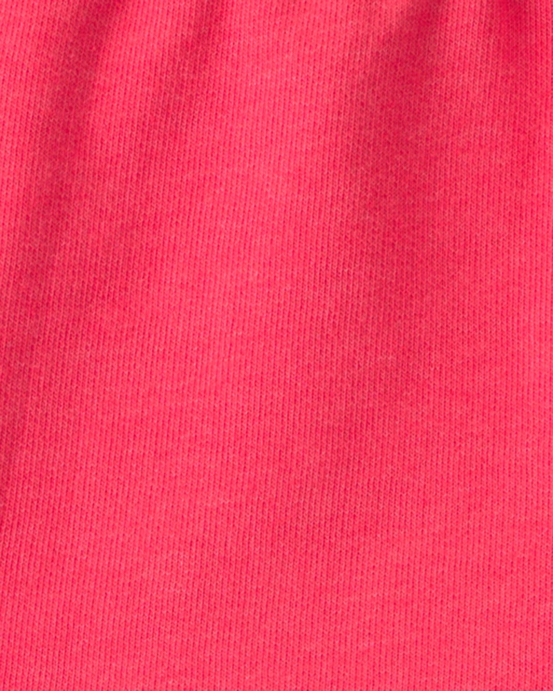 Baby Boy Crab French Terry Shorts - Coral