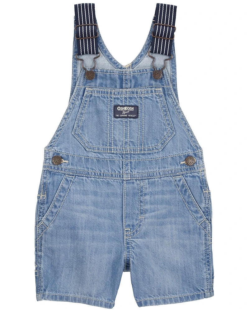 Baby Denim Shortalls - Blue