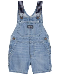 Baby Denim Shortalls - Blue