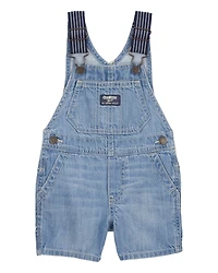 Baby Denim Shortalls - Blue