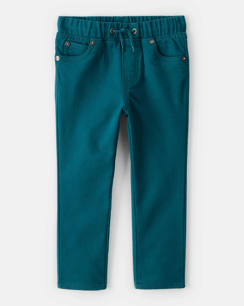 Toddler Boy Drawstring Pants - Teal
