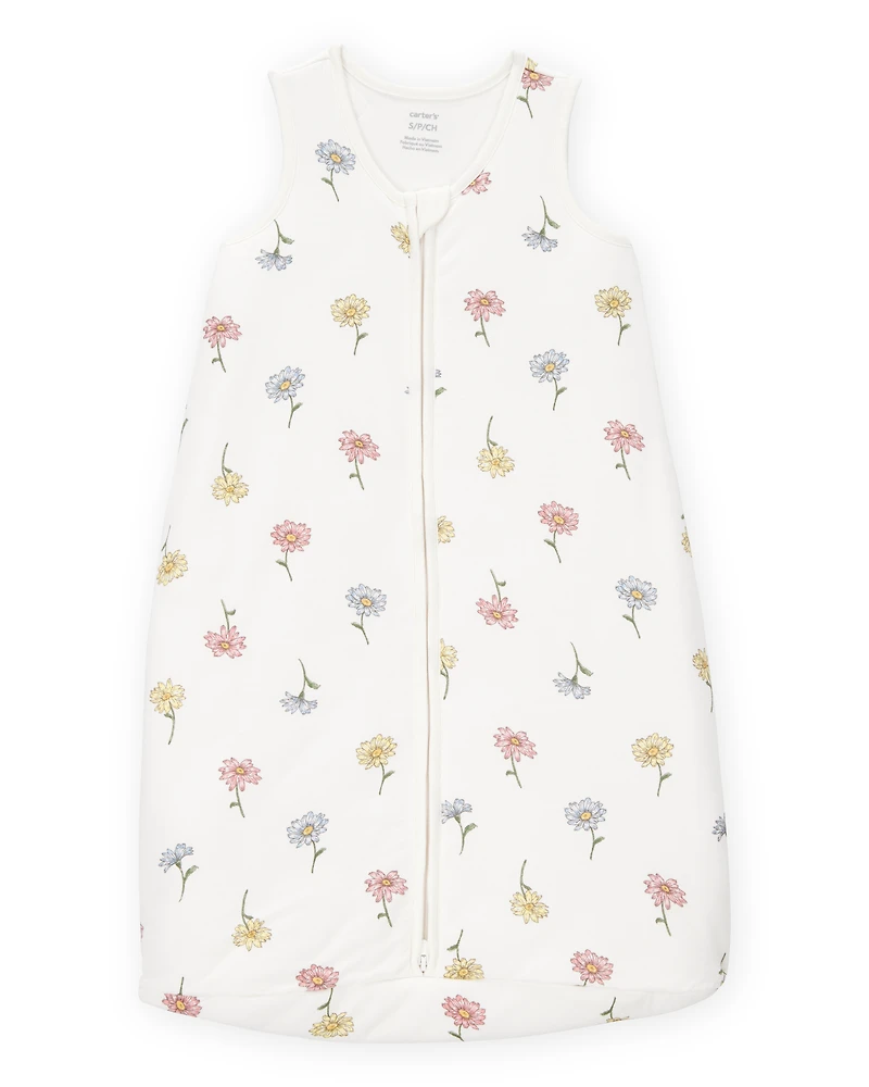 Baby 2-Way Zip Floral PurelySoft Wearable Blanket - Ivory