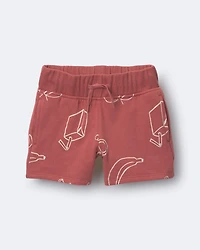 Toddler City Park™ Short in Snack Print - Red