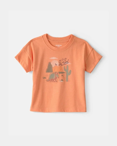 Baby Boy 'Club Wild' Armadillo Graphic Tee - Orange