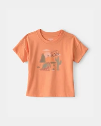 Baby Boy 'Club Wild' Armadillo Graphic Tee - Orange