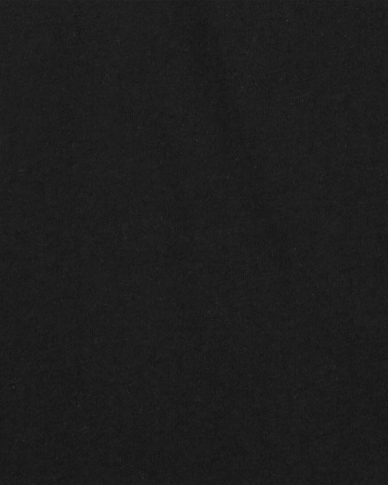 Girls Cotton Tee - Black