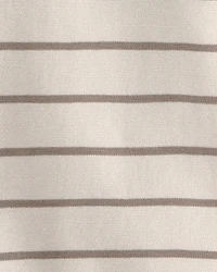 Toddler 2-Piece Organic Cotton Top & Short Set in Stripes