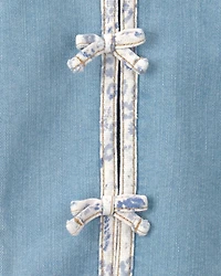 Toddler Girl Patchwork Denim Jacket - Light Wash