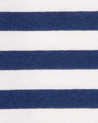 Baby 2-Piece Striped Tee & French Terry Shorts Set