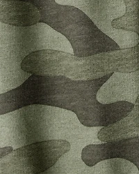 Baby Boy Camping Camo Cotton Long-Sleeve Bodysuit & Pant Set - Green/Beige