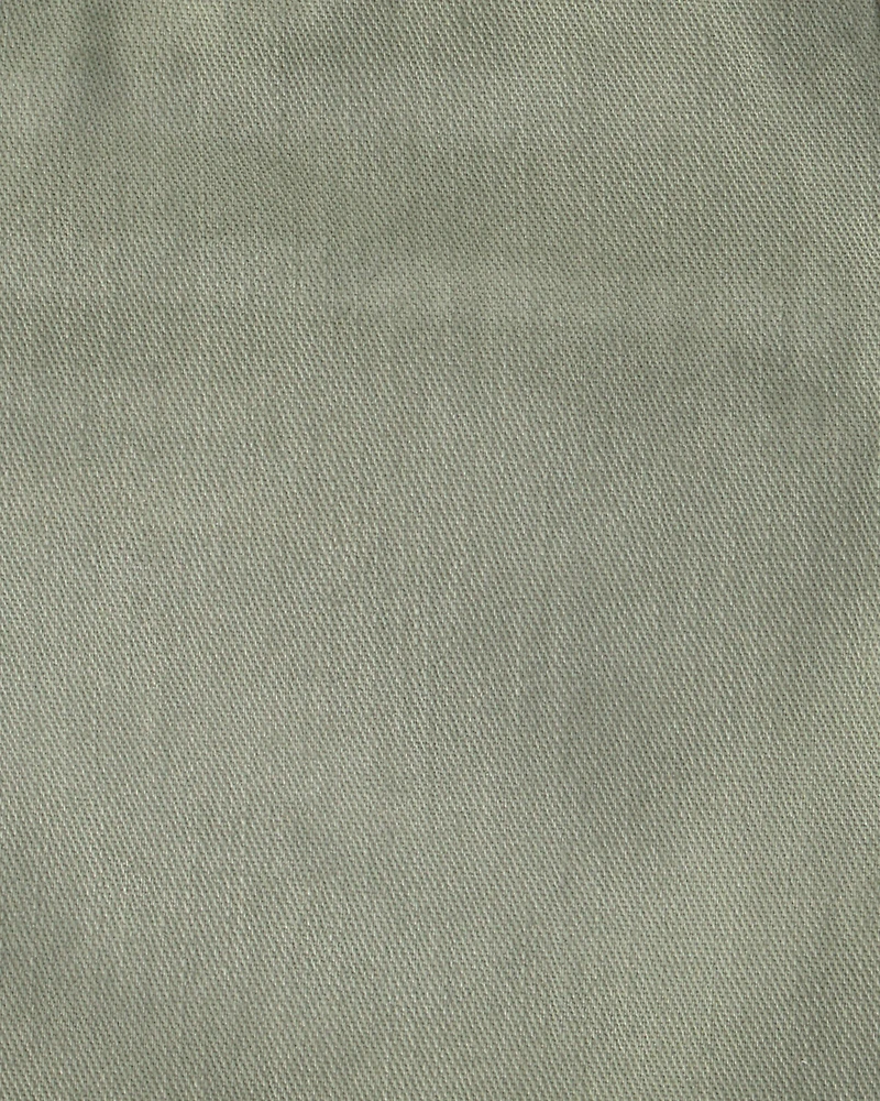 Baby Twill Pull-On Shorts - Olive